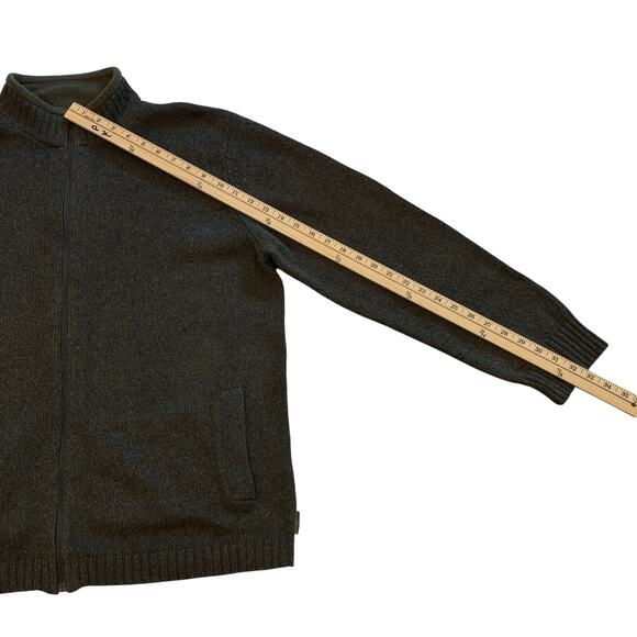 Woolrich Cardigan Sweater Mens Size XL Green Full Zip Long Sleeve Pockets Casual - Picture 10 of 10